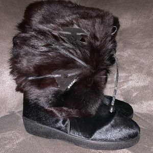 Fox fur and Pony Boots